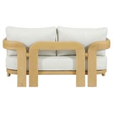 Temple &amp; Webster 4 Seater Bellara Eucalyptus Wood Outdoor Lounge Set