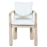 Temple &amp; Webster Crescent Eucalyptus Wood Outdoor Dining Chair