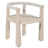 Temple &amp; Webster Crescent Eucalyptus Wood Outdoor Dining Chair