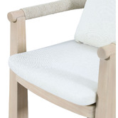 Temple &amp; Webster Crescent Eucalyptus Wood Outdoor Dining Chair
