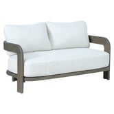 Temple &amp; Webster 4 Seater Bellara Eucalyptus Wood Outdoor Lounge Set