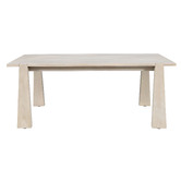 Temple &amp; Webster Crescent Eucalyptus Wood Outdoor Dining Table