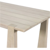 Temple &amp; Webster Crescent Eucalyptus Wood Outdoor Dining Table