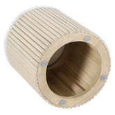 Temple &amp; Webster Como Eucalyptus Wood Outdoor Side Table