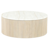 Temple &amp; Webster Como Eucalyptus Wood Outdoor Coffee Table