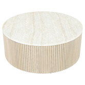 Temple &amp; Webster Como Eucalyptus Wood Outdoor Coffee Table