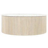 Temple &amp; Webster Como Eucalyptus Wood Outdoor Coffee Table