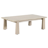 Temple &amp; Webster Crescent Eucalyptus Wood Outdoor Coffee Table
