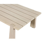 Temple &amp; Webster Crescent Eucalyptus Wood Outdoor Coffee Table
