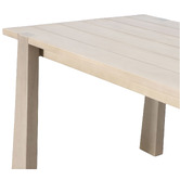 Temple &amp; Webster Crescent Eucalyptus Wood Outdoor Dining Table