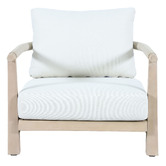 Temple &amp; Webster 6 Seater Crescent Eucalyptus Wood Outdoor Lounge Set