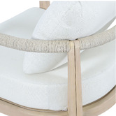 Temple &amp; Webster 6 Seater Crescent Eucalyptus Wood Outdoor Lounge Set
