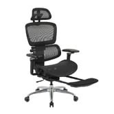 Temple &amp; Webster Ergoperform Mesh Office Chair with Footrest