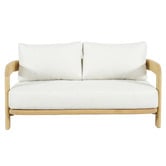 Temple &amp; Webster 4 Seater Bellara Eucalyptus Wood Outdoor Lounge Set