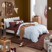 Temple &amp; Webster Juno Stripe Quilt Cover &amp; Sheet Set