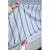 Temple &amp; Webster Juno Stripe Australian Cotton Fitted Sheet Set