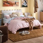 Temple &amp; Webster Juno Stripe Australian Cotton Sheet Set