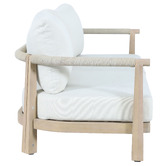 Temple &amp; Webster 6 Seater Crescent Eucalyptus Wood Outdoor Lounge Set