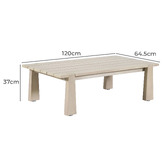 Temple &amp; Webster Crescent Eucalyptus Wood Outdoor Coffee Table