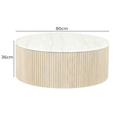 Temple &amp; Webster Como Eucalyptus Wood Outdoor Coffee Table