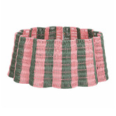 Temple &amp; Webster 62cm Striped Scallop Christmas Tree Skirt