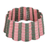 Temple &amp; Webster 62cm Striped Scallop Christmas Tree Skirt