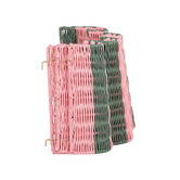 Temple &amp; Webster 62cm Striped Scallop Christmas Tree Skirt