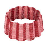 Temple &amp; Webster 62cm Striped Scallop Christmas Tree Skirt