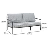 Temple &amp; Webster 3 Seater Callie Outdoor Sofa