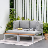 Temple &amp; Webster 2 Seater Maui Outdoor Modular Lounge Chairs