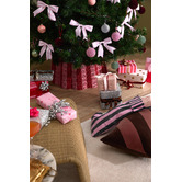 Temple &amp; Webster 62cm Striped Scallop Christmas Tree Skirt