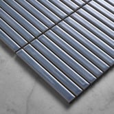 Temple &amp; Webster Reid Gloss Blue Kit Kat Porcelain Mosaic Tile