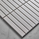 Temple &amp; Webster Scout Matte White Kit Kat Porcelain Mosaic Tile