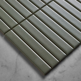Temple &amp; Webster Scout Matte Green Kit Kat Porcelain Mosaic Tile