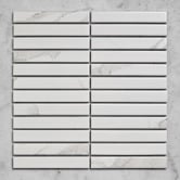 Temple &amp; Webster Scout Kit Kat Marble Look Porcelain Mosaic Tile