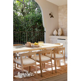 Temple &amp; Webster 8 Seater Pier Aluminium Outdoor Dining Table