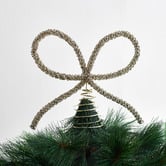 Temple &amp; Webster Embellished Bow Christmas Tree Topper