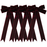 Temple &amp; Webster Long Velvet Bow Christmas Tree Clips