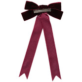 Temple &amp; Webster Long Velvet Bow Christmas Tree Clips