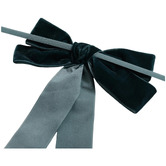 Temple &amp; Webster Long Velvet Bow Christmas Garland