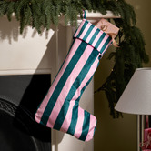 Temple &amp; Webster Striped Christmas Stocking