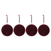 Temple &amp; Webster Oversized Velvet Christmas Baubles