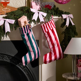 Temple &amp; Webster Striped Christmas Stocking