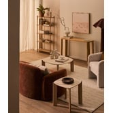 Temple &amp; Webster Marilyn Square Marble Coffee Table