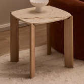 Temple &amp; Webster Marilyn Marble Side Table