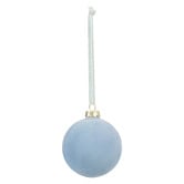 Temple &amp; Webster Flocked Glass Christmas Baubles