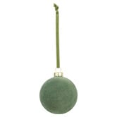 Temple &amp; Webster Flocked Glass Christmas Baubles