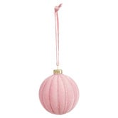 Temple &amp; Webster Set of 6 Velvet Flocked Glass Baubles