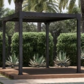 Temple &amp; Webster Arki Louvred Steel &amp; Aluminium Gazebo