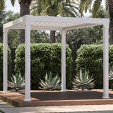 Temple &amp; Webster Arki Louvred Steel &amp; Aluminium Gazebo